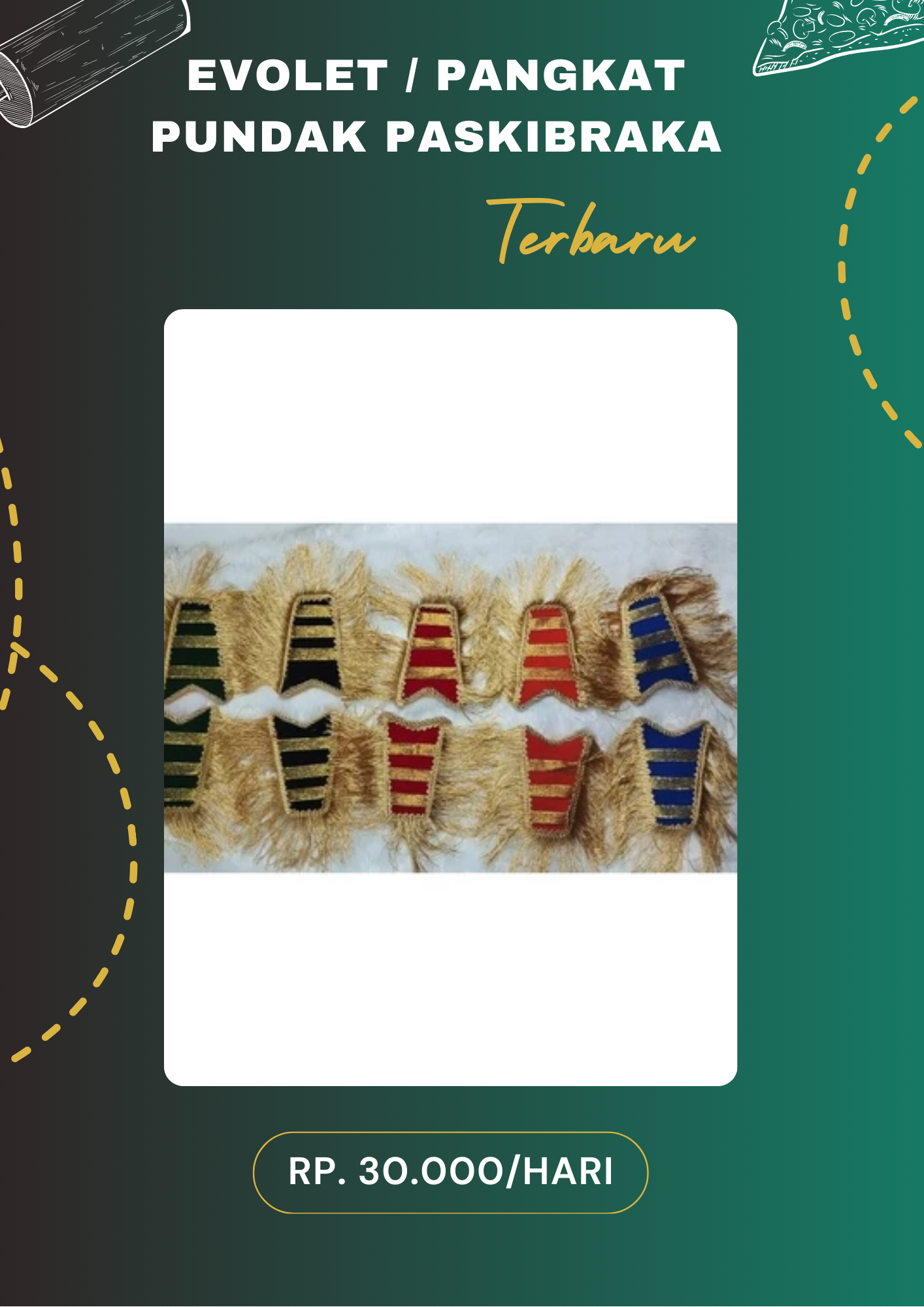 🔥 Evolet / Pangkat Pundak Paskibraka ✨ Kualitas Premium, Tampil Gagah!